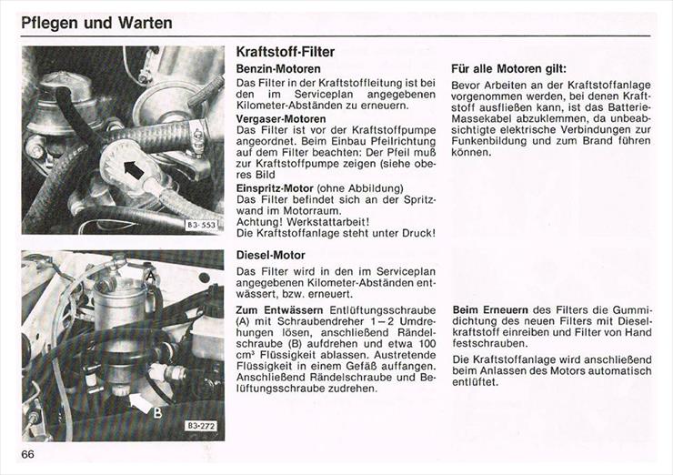 Instrukcja obsługi samochodu Sierpień 1979 Wersja niemiecka - Passat-B1-Instrukcja-DE-page-067.jpg
