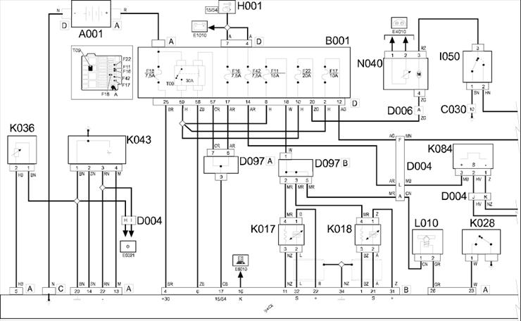 Fiat Panda II Schematy JPG wiring diagrams - Sterowanie silnika 1.jpg